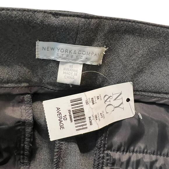 New York & company gray bootcut work pants slacks size 10 - Picture 5 of 10